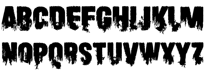 Scare Arms Font LOWERCASE