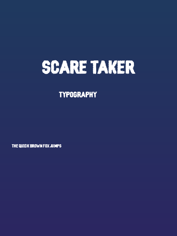 Scare Taker Poster