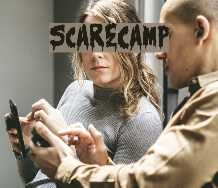 ScareCamp Font examples