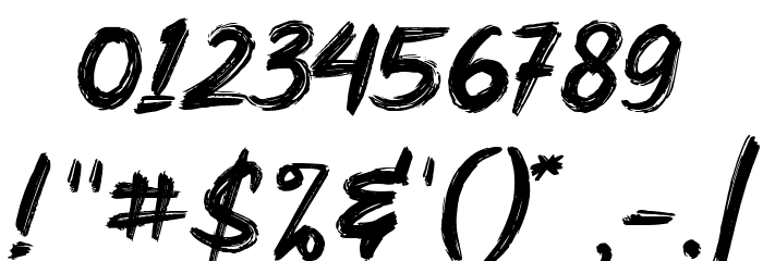 Scarecrow Regular Font OTHER CHARS