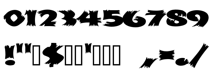 Scarecrow Font OTHER CHARS
