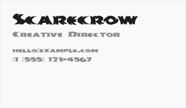 Scarecrow Business Card