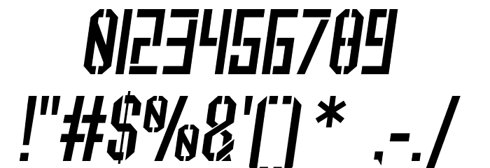 Scared of Bums Italic Font OTHER CHARS