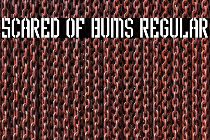 Scared of Bums Regular Example 1