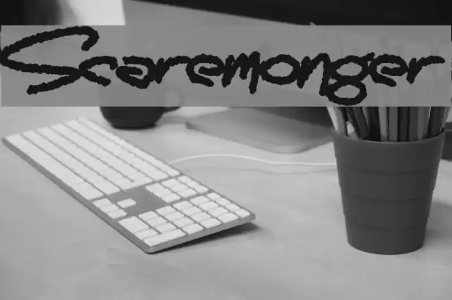 Scaremonger Font examples