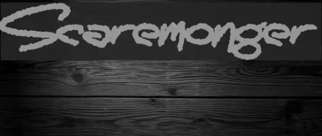 Scaremonger Font examples