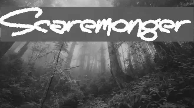 Scaremonger Font examples