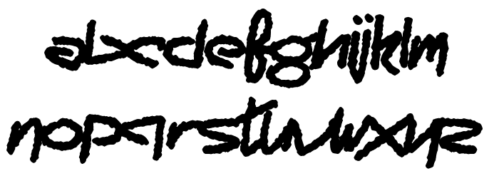 Scaremonger Font LOWERCASE