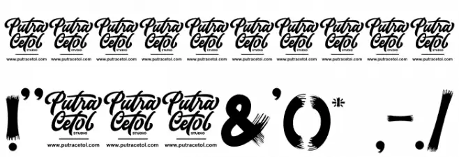 Scarf Bandana Font OTHER CHARS