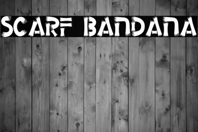 Scarf Bandana Font examples