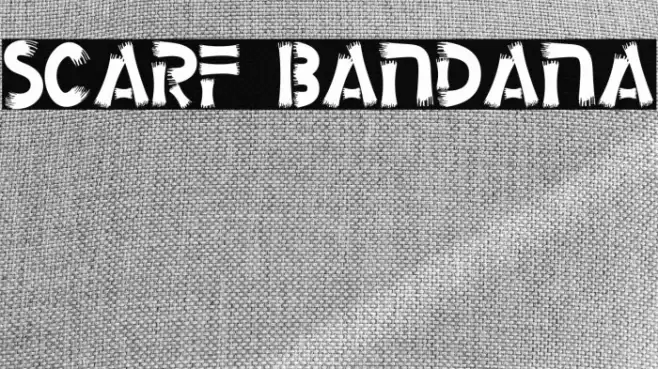 Scarf Bandana Font examples