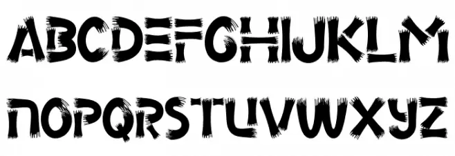 Scarf Bandana Font LOWERCASE