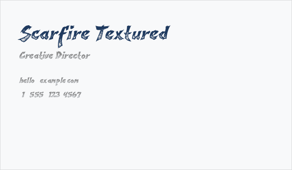 Scarfire Textured Business Card