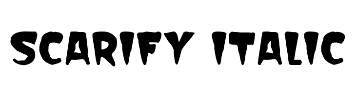 Scarify Italic  नि: शुल्क फ़ॉन्ट्स डाउनलोड