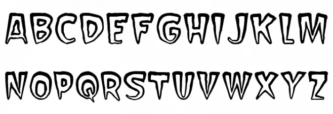 Scarify Schriftart Groß