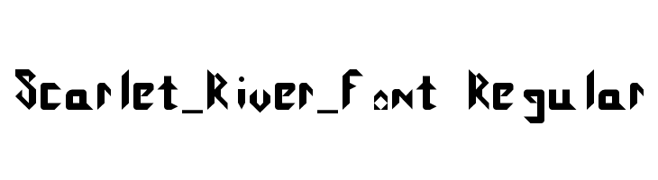 Scarlet_River_Font Regular  フリーフォントのダウンロード