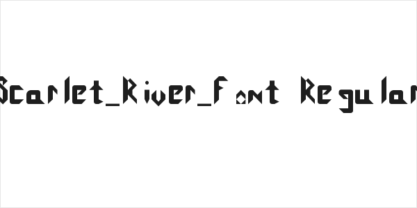 Scarlet_River_Font Regular Logo