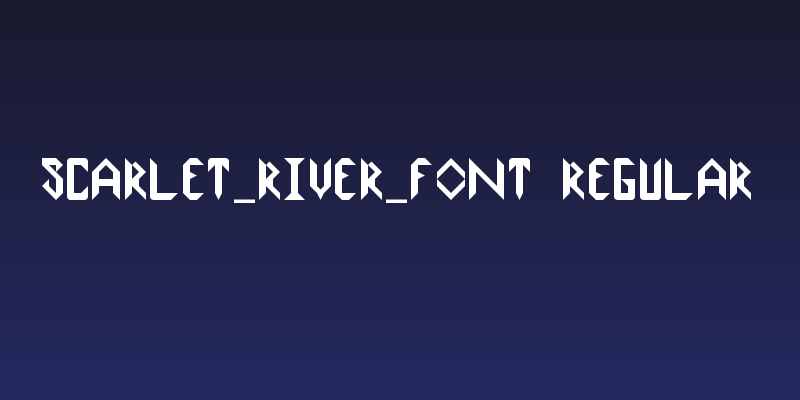 Scarlet_River_Font Regular Social Header