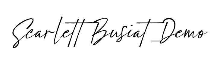 Scarlett Busiat_Demo  フリーフォントのダウンロード