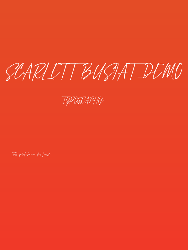 Scarlett Busiat_Demo Poster