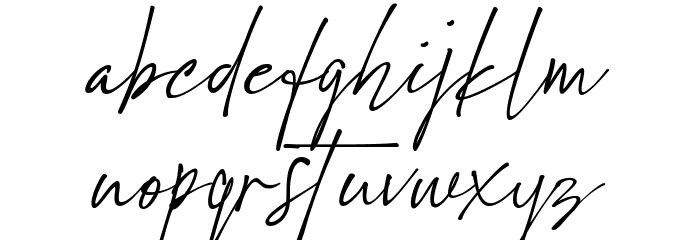 Scarlett Busiat_Demo Font LOWERCASE