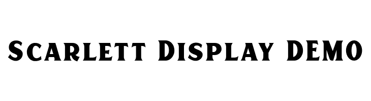Scarlett Display DEMO Schriftart