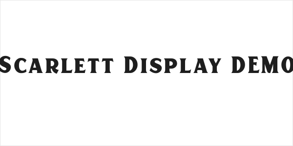 Scarlett Display DEMO Logo