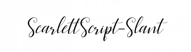 ScarlettScript-Slant  Free Fonts Download