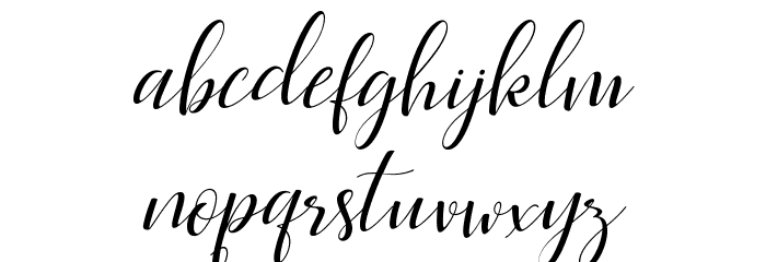 ScarlettScript-Slant Schriftart Kleinbuchstaben