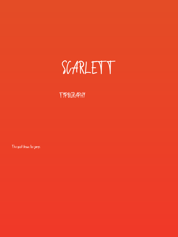 Scarlett Poster