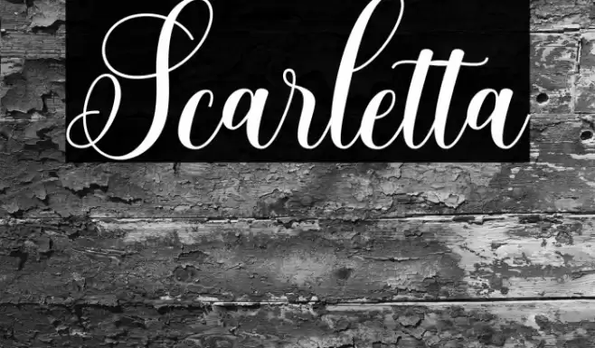 Scarletta Font examples