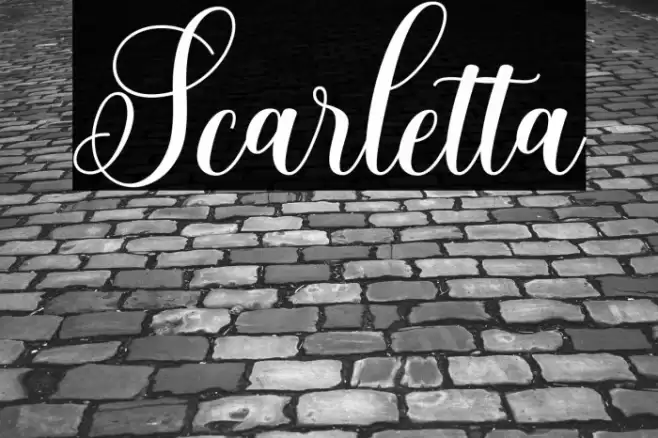 Scarletta Font examples