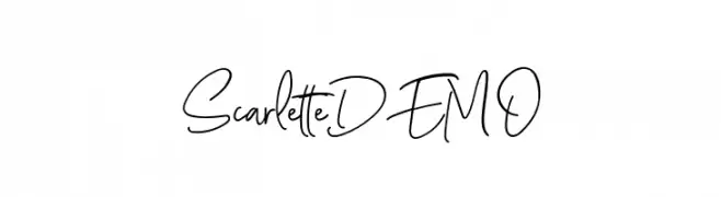 ScarletteDEMO  font caratteri gratis