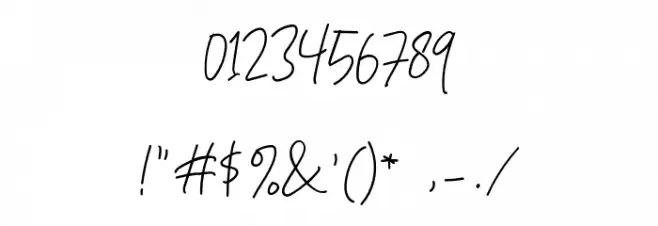 ScarletteDEMO Font OTHER CHARS