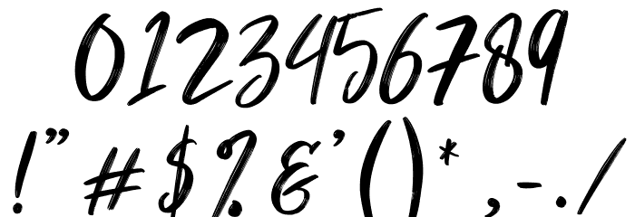 Scarletty Font OTHER CHARS