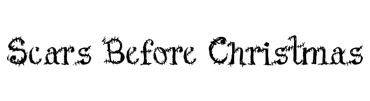 Scars Before Christmas  Free Fonts Download