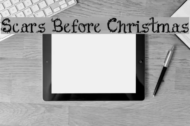 Scars Before Christmas Font examples