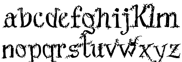 Scars Before Christmas Font LOWERCASE