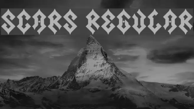 Scars Regular Font examples
