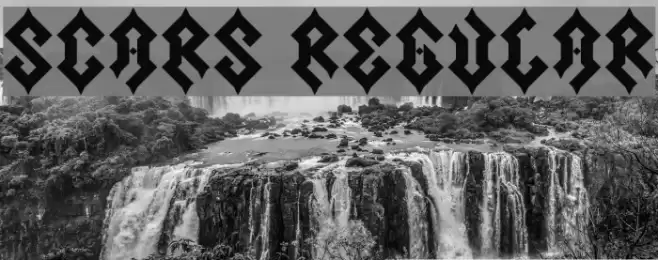 Scars Regular Font examples