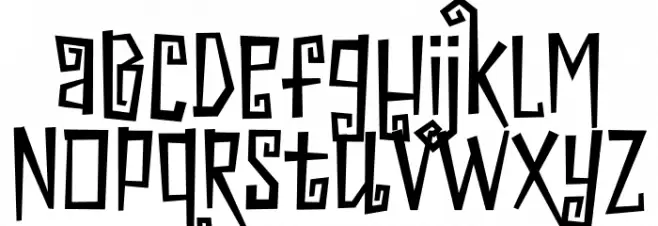 Scarville Free 字体 小写