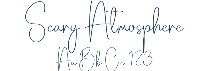 Scary Atmosphere Font Preview