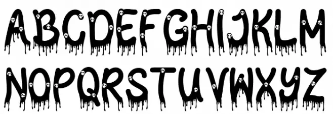 Scary Blood - Pesonal Use 字体 小写
