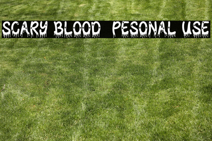 Scary Blood - Pesonal Use Example 2