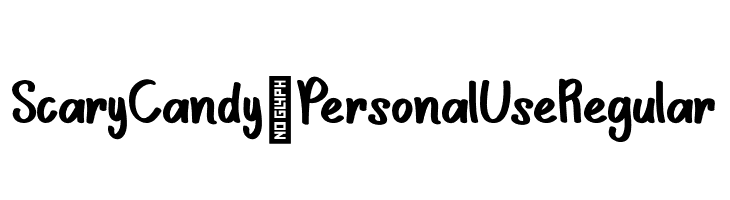 Scary Candy - Personal Use Regular  font caratteri gratis