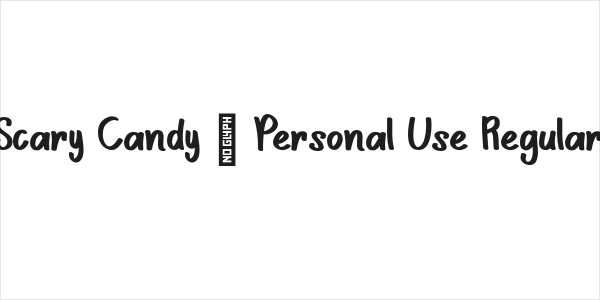 Scary Candy - Personal Use Regular Logo