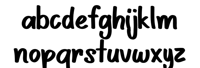 Scary Candy - Personal Use Regular Font LOWERCASE