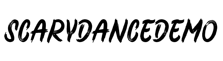 Scary Dance Demo  नि: शुल्क फ़ॉन्ट्स डाउनलोड