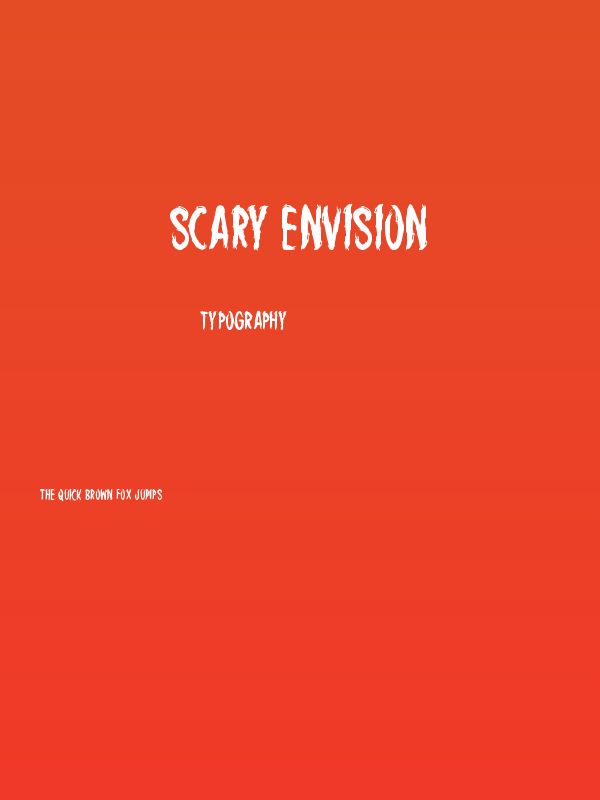 Scary Envision Poster