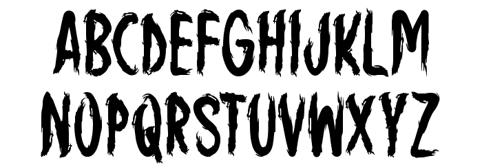 Scary Envision Font LOWERCASE